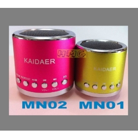 Best price Music  MN02 Speakers Kaidaer Stereo Speakers Mini Speaker Portable Speaker Multimedia Portable mobile phone USB Cable Loudspeaker Support U-Disk FM