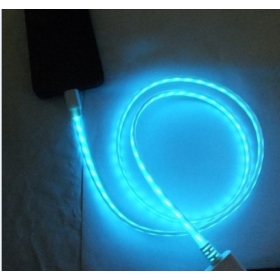 2012 New Arrival Lightning to USB 2.0 Cable Flashing Charging & Data Transfer For iXmas gift
