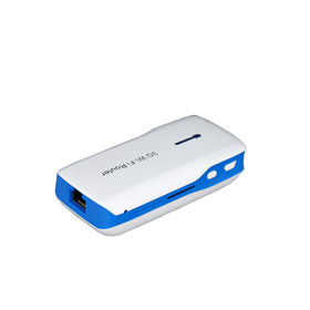 Portable 3G WiFi Router 3-in-1 Mini 150Mbps WiFi + 4400mAh Mobile Power Bank (Blue) Quality