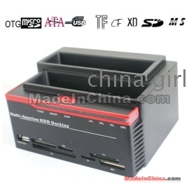 ALL IN 1 HDD Docking HDD Docking Station 2.5/3.5 SATA + IDE HDD USB2.0 USB HUB Card Reader 892u2IS