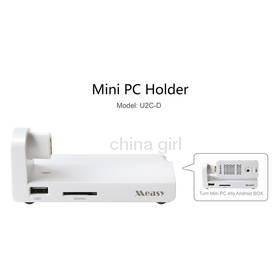 Measy U2C-D Mini PC Holder Used for Mini PC, All In One Dock /Stander Extend USB Ports And Card Reader For Android TV Stick