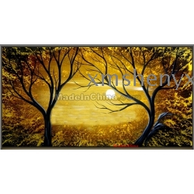   Free shipping Wholesale Retail Handicraft Modern Abstract Art Oil Painting Tree Floral Landscapes Sun Still Lifes Bedroom Diningroom Living room Bar Entertainment 10050 