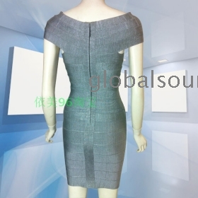 Wholesale 1PCS  Brand New sexy grey Bandage dress, Prom Dress. evening dress Free ship Drop ship