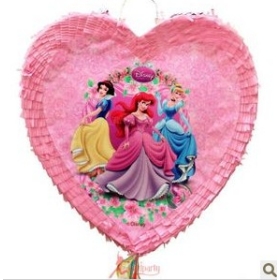 Birthday party supplies birthday game props Snow White pinata heart-shaped  pinata 