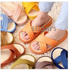  household concise couple of indoor anti-skid waterproof net surface home shoes slippers 31035 