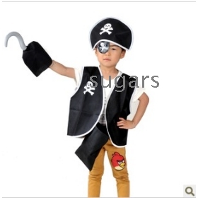 Halloween costume party dress stage performance clothing children pirate clothes 60 g 