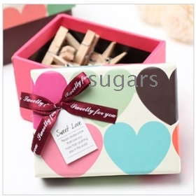  household Korean love square small gift box gift boxes decoration box of candy box of 33590 