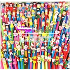 South Korea sell like hot cakes  stationery/lovely gift card pen much money soft pottery pen ball-point pen 