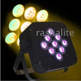 NEW&HOT 3W*9pcs Tri-Color Battery Power & Wireless DMX Par can,american stage lighting 