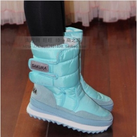 free shipping!Boots high-leg boots platform snow shoes waterproof boots sakura snow boots medium-leg boots female!Hot sale
