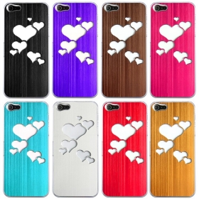 100Pcs / lot 7 Color changeble Aluminium multi heart 2012 flash light case back cover for ig 5s  with retail box packing Free shipping + Retail package DHL Free shipping