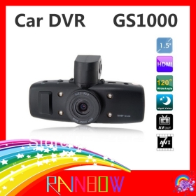 GS1000 with GPS  G-sonsor 1080P Full HD Car DVR Camera H.264 30fps Night Vision free shipping HDMI USB2.0 1.5"TFT