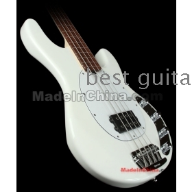 Novedad Ernie Ball Music Man Sting Ray Guitarra en Blanco puro