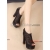 Spedizione Gratuita all'ingrosso nuovo arrivo di moda sexy elegante nobile pizzo piattaforma super- peep toe cave sandali nuziali EU35 - 39