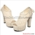Free Shipping Wholesale New arrival fashion sexy noble elegant  platform super peep toe hollow wedding sandals EU35-39