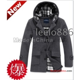 Free Shipping Wholesale New arrival fashion boys Metersbonwe length wool coat top Winter Mens cashmere windbreaker Mens coat