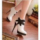 Free Shipping wholesale new arrival Korean Knight black Martin personality zip sexy plat<7f310460d57a17c819816dc920dbb5> heels party ankle boots EU34-39