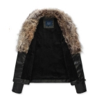 free shipping Han's tide collar men's clothing leather jacket     