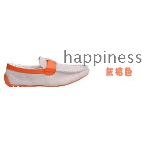 Free Shipping Han Edition A New Leather Couch Potato Leisure Fashion Men's Boat Shoes Beige Blue Green Size 41-44