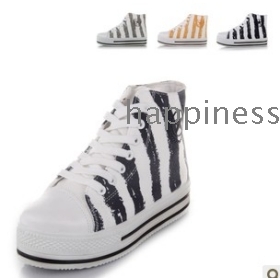 free shipping Sponge cake fashion leisure female system with high help han comfortable canvas shoes      