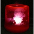 free shipping Fantasy projection candle acoustic small night light pattern randomly         