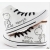 free shipping Graffiti hand-painted female loon high help the female canvas shoes 