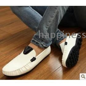free shipping Breathable Han Edition Sailing Lazy Men's Fashion Leisure Shoes White Black Brown Size 38-44      