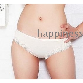  free shipping The  lovely bowknot triangle female cotton underwear sexy hollow out 