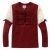  free shipping 20013 bordeaux red chest embroidery lace knit long-sleeve render unlined upper garment      