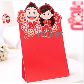 Lazy painted corner wedding supplies Chinese style wedding wedding seats card paper personality seat table card 23234 