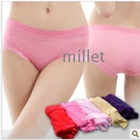 Pure cotton modal lady sexy underwear bud silk shorts carry buttock non-trace briefs C598 