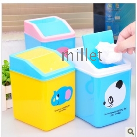 Mini square  desktop trash can fashion sundry receive barrel lovely cleaning barrel C429 
