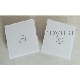 Free shipping, AC110V-240V, Intermediate  switches 1 way with LED indicator, Crystal appearance double control switches 