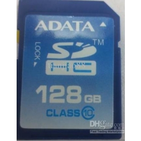 Wholesale - 2013hot ADATA 128GB SD SDHC Card CLASS 10 Memory Card 128G SD