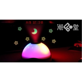 many Colours Change Star LED Digital Nightlight projection Projector LCD display Alarm Cloc