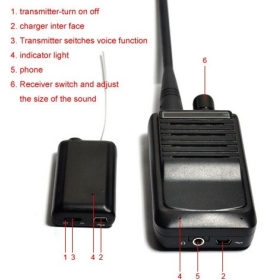 Ingyenes szállítás Micro audió Lehallgatás készülék Vezeték nélküli audio adó Bug távolsági 300-500M