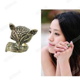 Wholesale -Hot Newly Women's Girls Fashion Style Retro  Cute Fox Ring popular #B631