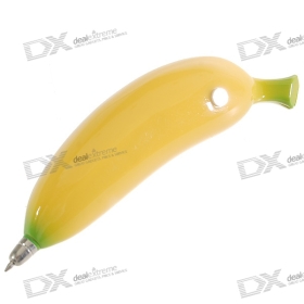 Banana Shared Ball Pen with Magnetic Fridge Hanger - Blue Ink SKU:18795