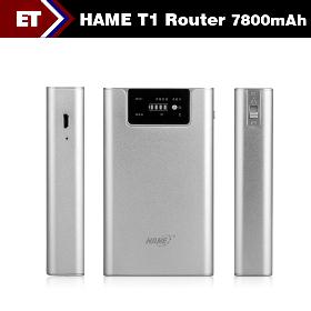 HAME T1 4 in 1 3G Virta Wireless Router Jaa Video Audio useita käyttäjiä 7800mAh