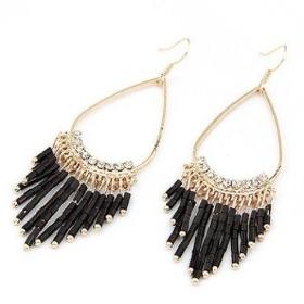 Min.order is $10 (mix order) 12E40 Fashion bead chandelier earrings curtain earrings Jewelry !Free shipping! cRYSTAL sHOP