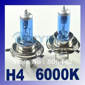 2 x 9003/H4 Xenon Halogen Auto Car HeadLight Bulb Kit 6000K 12V 100W +