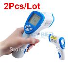 2Pcs/lot Non-contact Digital IR Laser Infrared Thermometer Body Surface Forehead Temperature Free Shipping