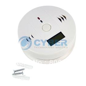 New   Monoxide Alarm Poisoning Smoke Gas Sensor Warning Detector Tester LCD Free Shipping 8932