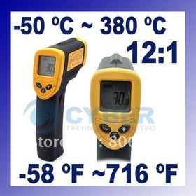 Non - Kontakt Infracrveni digitalni termometar IR laser točka -50 ~ 380 stupnjeva + Free Shipping