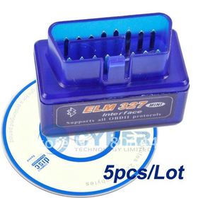 Ingyenes házhozszállítás 5db / Lot New V1.5 Super CAN-BUS Auto diagnosztikai eszköz Mini ELM327 OBD2 OBD-II Bluetooth