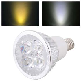 New E14 Warm Pure White 220V 12W 4x3W 4LED Dimmable Light Spotlight Bulb Downlight # 50946
