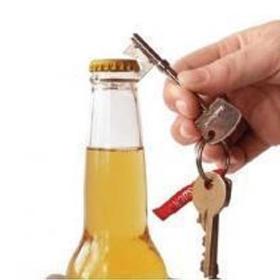 New Bottle Opener Key Ring Keyring Chain Metal Bar Tool #3327