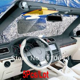 5db / Lot Nagyker New Car napellenző Shield Car Flip Auto Sunshade Goggles Cover CLIP-ON nappali és éjszakai (SD-2303) 4186