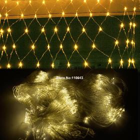 3pcs/Lot Wholesale New Warm White 300 LED Net Mesh Decorative Fairy Light Holiday Christmas Lamp Wedding Party Twinkle EU 0579