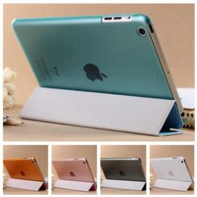 DHL Thin PU Leather Case for iPad Mini Smart Cover with Stand Made of PU Front + Plastic Back Cover 50 pcs /lot